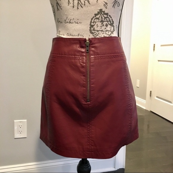 Free People Modern Femme Faux Leather Mini-Skirt - Picture 3 of 16